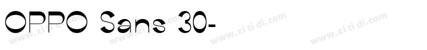 OPPO Sans 30字体转换